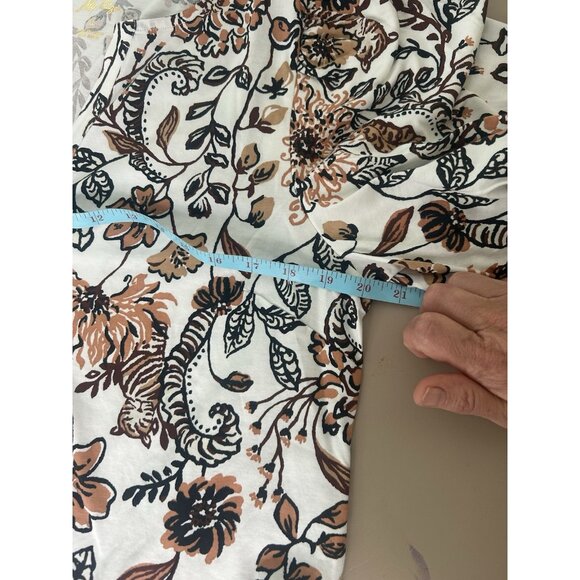 Lilly Pulitzer Amesbury Dress Color Coconut Take Meowt Brown Tan White Large - Picture 7 of 16